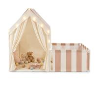 GYMAX Kids Play Tent, 2-in-1 Children Large Play House with Playpen
