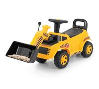 GYMAX Kids Ride on Excavator, Toddlers Push Along Car with Adjustable Bucket, Engine Sound and Underneath Storage, Children Construction Truck for 19-36 Months Old Boys Girls (Bulldozer)