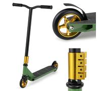 GYMAX Lightweight Freestyle Pro Scooter With PU Wheels & Aluminum Deck, 360° Spin Handlebar Trick for Beginners Teens Ages 10+