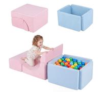 GYMAX Soft Play Blocks for Toddlers, Children Indoor Climb and Crawl Toy