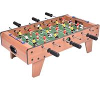 GYMAX Table Top Football Game, Foosball Table Games | with Wooden Frame, Outdoor Indoor Tabletop Soccer Game for Kids Adults, 70×37×24cm