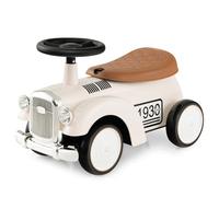 GYMAX Toddler Ride On Car, Kids Sit On Toy Cars with Under Seat Storage, Horn & Fun DIY Stickers, Outdoor Indoor Foot to Floor Sliding Car for 18-36 Months Boys Girls (White)