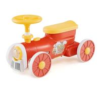 GYMAX Toddler Ride on Car, Kids Sit on Train with Under Seat Storage and Whistle Sound, Outdoor Indoor Foot to Floor Sliding Car for 19-36 Months (Orange)