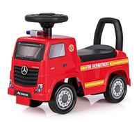 GYMAX Toddlers Ride On Car, Licensed Mercedes Benz Push Along Car with Under Seat Storage, Music & Horn, Kids Sit On Fire Truck for Indoor Outdoor