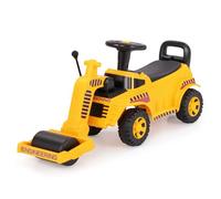 GYMAX Toddlers Ride on Car, Push Along Car with Adjustable Roller, Engine Sound and Underneath Storage, Kids Road Roller for 19-36 Months Old Boys Girls