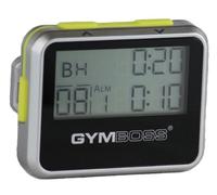 Gymboss Interval Timer and Stopwatch Silver/Yellow Metallic High Gloss