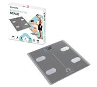 Gymcline Body Analysis Scales Space Grey - Digital Bmi & Muscle Health Monitor For Trades & Diy