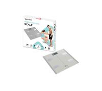 Gymcline Body Analysis Scale with BMI Report & Daily Calorie Intake Guide, Silver Gymcline Silver One Size