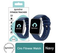 Gymcline Fitness Watch Ciro Fitness Tracker with Multiple Sports Modes, Heart Rate Monitor, Sleep Tracker, Step Counter and Daily Activity Monitoring Waterproof Watch for Women and Men, Navy