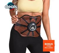 Gymform Total Abs Core Toning EMS Belt - Full-Core Abs, 6 Programs, 10-Min Sessions, On-the-Go Electrical Muscle Stimulation