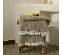 GYMIGE Cotton Linen Tassel Blanket Simple Solid Color Sofa Cover Blanket Sofa Breathe Freely Throw Homestay Decoration Bed Blanket