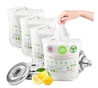 Gymitize Biodegradable Gym Wipes, Alcohol Free, Multi Surface Wipes, Surface Cleaner, Made in the UK, 100% Plant Fibre, 0% Plastic, 500 Refills Per Pack, (4 Packs)
