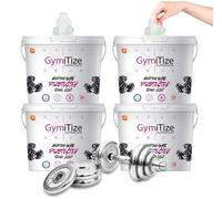 GymiTize, XL Gym Wipes, Gym Equipment Cleaner - Pack of 4. | Alcohol Free, Antibacterial, Antiviral, Surface Cleaner, Made in the UK, Gym Surface Cleaner