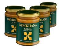 Gymkhana Indian Korma Curry Cooking Sauce Paste, Authentic Indian Michelin Star Recipe, 300 ml per Jar of Gluten Free Curry Sauce for Meat or Vegetables - 4 Pack