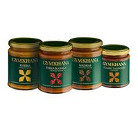 Gymkhana Indian Sauces and Marinade, The Classics Variety Box - Michelin Star Indian Simmer Sauces and Marinade for Home - 1 of Each, Korma, Tikka Masala, Madras & Classic Tandoori