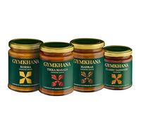 Gymkhana Indian Sauces and Marinades, The Classics Variety Box - Indian Food Gifts for Cooks, Gourmet Food Hamper for Christmas - 4 pack with Exclusive Recipe Booklet