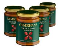 Gymkhana Indian Tikka Masala Curry Cooking Sauce Paste, Authentic Indian Michelin Star Recipe, 300 ml per Jar of Gluten Free Curry Sauce for Meat or Vegetables - 4 Pack