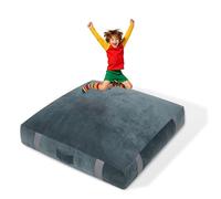 GYMMALL Crash Pad for Children, Blue Sensory Crash Pad for Kids, Thickened Autism Crash Mat for Jumping, Climbing and Playing for Home, School, Special Educational Settings