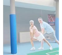Gymnasium Pole Padding Fit Dia 11 14 16 22 cm Round Pole, Soft Wrap Around Cushion Pad for Shade Sail Basement Court Porch, All-Weather Waterproof Post Protective Mat Cover(H120cm,Dia 14cm (5in))