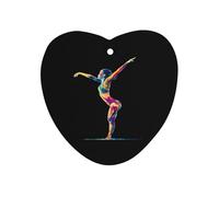 Gymnast Automotive Air Fresheners Mirror Aromatherapy Tablets Ornament Car Fragrance Scented Cards Love form