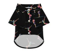 Gymnast Dog Shirts Summer Pet Clothes Comfort T-Shirts Short Sleeveless Top for Cats Dogs 3XL