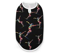 Gymnast Dog Shirts Summer Pet Clothes Comfort T-Shirts Vest Sleeveless Tank Top for Cats Dogs S