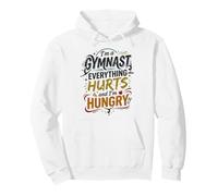Gymnast Everything Hurts And I'm Hungry Funny Gymnastics Pullover Hoodie