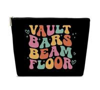 Gymnast Gifts Makeup Bag, Vault Bars Beam Floor Cosmetic Bag for Purse, Gymnastics Stuff, Graduation Team Appreciation Thank You Gifts for Women Girls Coworker, colorful