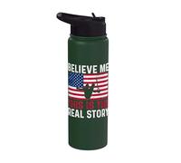 Gymnast Mastery Emblem - Athletic Prowess Design Stainless Steel Insulated Water Bottle