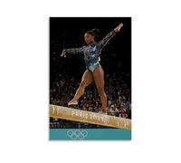 Gymnast Simone Biles (4) Posters for Room Aesthetic Canvas Wall Art Bedroom Decor16x24inch(40x60cm)