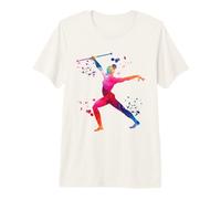 Gymnast with Baton Girls Kids Rhythmic Gymnastics Premium T-Shirt