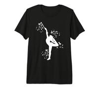 Gymnast with Baton Girls Kids Rhythmic Gymnastics Premium T-Shirt