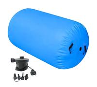 Gymnastic Drum - Inflatable PVC Tumbling Roller, Air Mat Home Workout With Pump, Equipment Balance Training, Aids Cheerleading Yoga Dance Exercises | Play Indoor Exercise Gymnastics Home