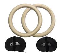 Gymnastic Rings for Pull Up Bar - Non-Slip Sturdy Exercise Rings for Home Fitness, Pull-Ups, Gymnastics, and Aerobics, Adjustable Straps for Strength Training, Ideal for Full Body Workouts and Functio