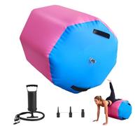 Gymnastics Air Roller, Inflatable Air Barrel Tumbling Mat with Pump, Back Handspring & Backbend Trainer, Octagon Gymnastics Training Equipment for Yoga, Home, Gym, Cheerleading