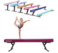 gymnastics beam balance beam gymnastic kids 244CM,5 heights Adjustable gym beam gymnastics high beam Highly Stable Gym Practice Training Equipment for Kids for home