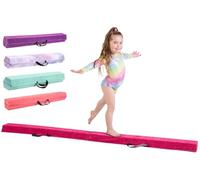 Gymnastics Beam For Kids - Amazing Balance Equipment For Children at Home -210/240/270cm - Faux Suede, High Density EVA Foam - Flash Cards, Carry Straps, Carry Case and Multiple Colours!