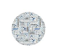 Gymnastics Blue Printing Fashion Car Air Freshener Cards 10 Pcs Car Scented Hanging Sheets