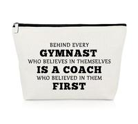 Gymnastics Coach Gifts for Women Makeup Bag Gymnast Coach Appreciation Gifts Thank You Present for Gymnastic Team Mum Trainer Team Mom Travel Cosmetic Pouch Mothers Day Christmas Birthday Present