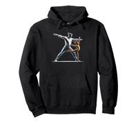 Gymnastics Coach Teaching Young Athletes Fly Land Youth Pullover Hoodie