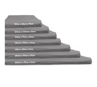Gymnastics Crash Mat, Safety Exercise Mat Pad, Critical Fall Height Tested to 3 Metres BS:EN1177 [Grey, 120X90]