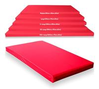 Gymnastics Crash Mat, Safety Exercise Mat Pad, Critical Fall Height Tested to 3 Metres BS:EN1177 [Red, Medium]