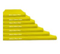 Gymnastics Crash Mat, Safety Exercise Mat Pad, Critical Fall Height Tested to 3 Metres BS:EN1177 [Yellow, Medium]