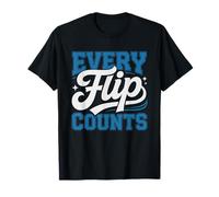 Gymnastics Dad Proud Every Flip Routine Score Chalk Mark T-Shirt