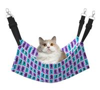 Gymnastics Game Hanging Pet Hammock with Adjustable Straps and Metal Hooks Double Sided Bed