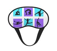 Gymnastics Game Print Blackout Sleep Mask - Side Sleeper Eye Cover, Soft Comfort, Perfect for Travel, Meditation