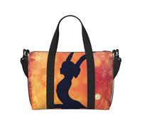 Gymnastics Game Print Hand Travel Bag,Sports Gym Bag,Overnight Bag,Beach Travel Bag,Weekender Bags For Women Men, Black, One Size, Black, One Size