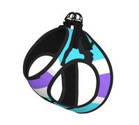 Gymnastics Game Print Harness Leash Set For Cat Dog, Reflective Adjustable Escape-Proof Vest Lead With Soft Breathable Mesh, For Small Pets And Kitten Puppy