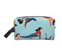(Gymnastics Game) Print Large Travel Toiletry Bag - 600d Oxford Fabric, Foam Padding, Gym & Weekend Trip Organizer