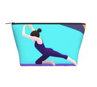 Gymnastics Game Printed Travel Makeup Bag Trapeze Cosmetic Bag Makeup Case Toiletry Bag Organiser for Women